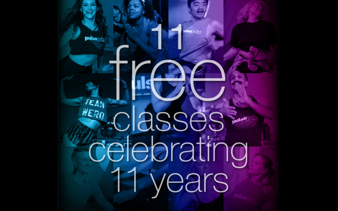 11 Free Classes for our 11 Year Anniversary